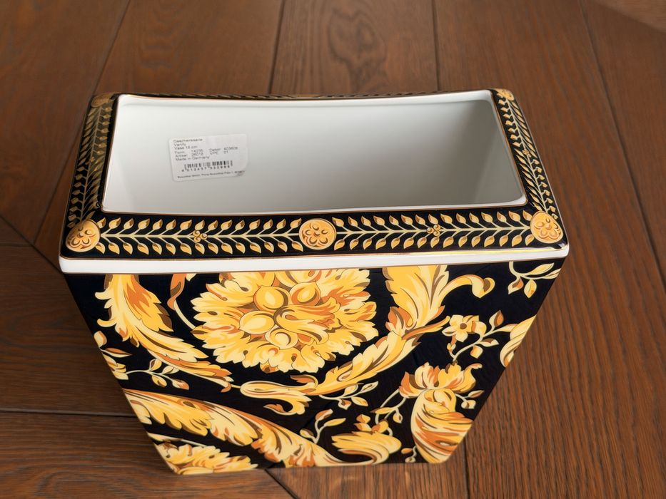 Versace Rosenthal Vanity 18 cm – oryginalny wazon, stan idealny