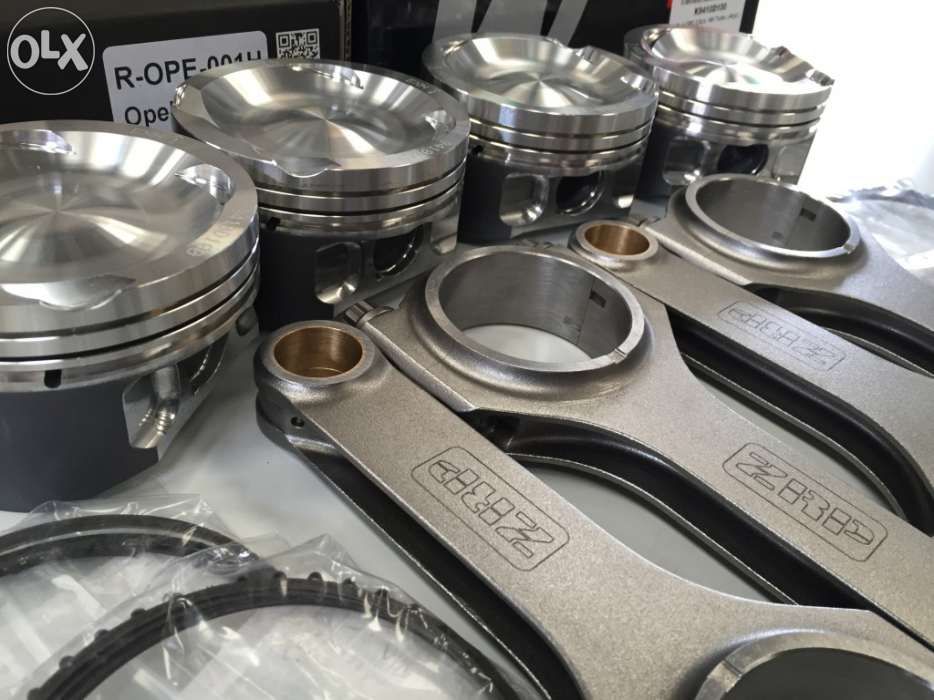 Pistons forjados Wossner e Bielas ZRP para C20LET | C20XE