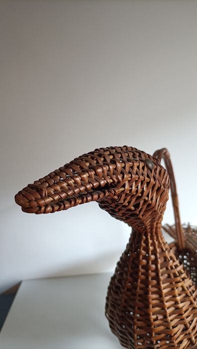 Cesta pato de rattan / vime