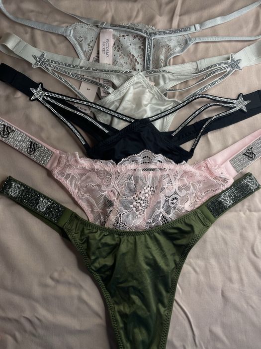 Трусики Victoria’s Secret Pink Вікторія Сікрет орігинал стрази камінці