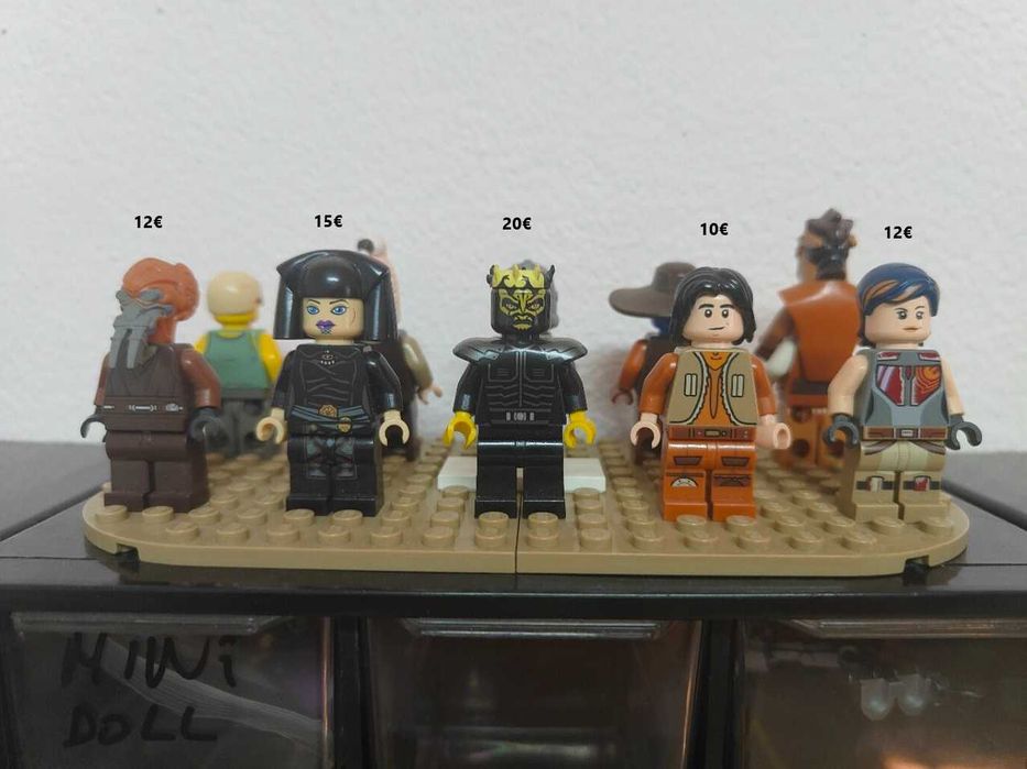 Lote minifiguras Lego Star wars raras e como novas.