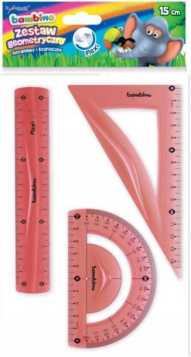 BAMBINO Zestaw geometryczny 3 EL. FLEXI 15 CM