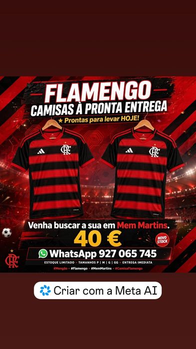 Camisola do Flamengo pronto entrega