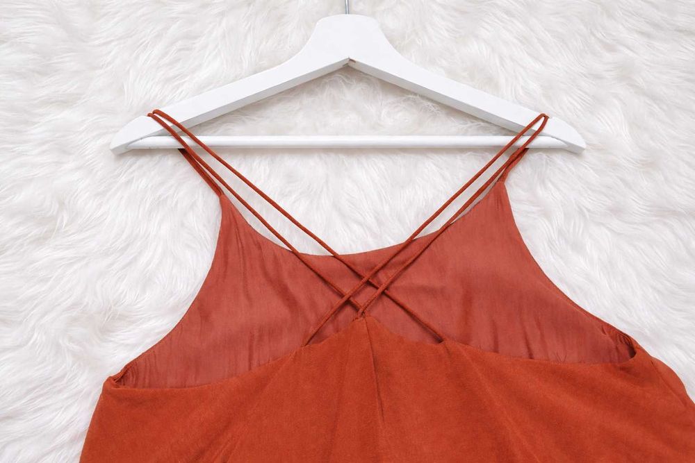 Sukienka maxi Culture rdzawa M