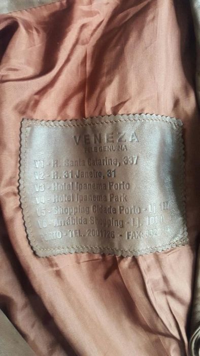 Casaco pele castanho Veneza