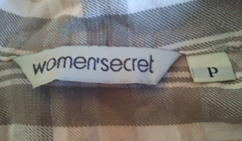 Camisa Túnica Comprida Xadrez Women's Secret Tam. S (100% Algodão)