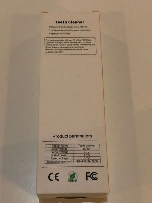 Removedor elétrico de tártaro/placa bacteriana 
Tecnologia: Utiliza vibrações ul