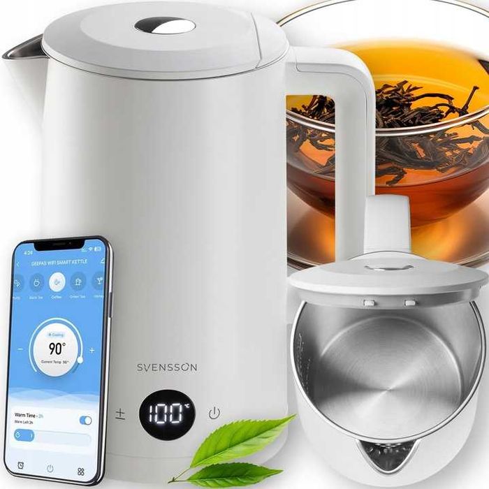 Czajnik elektryczny SMART wifi regulacja temperatury TUYA cichy stal