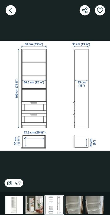 Regał BRIMNES Ikea