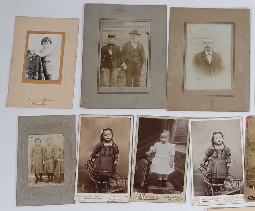25 Fotografias antigas em cartão Séc. XIX/XX
