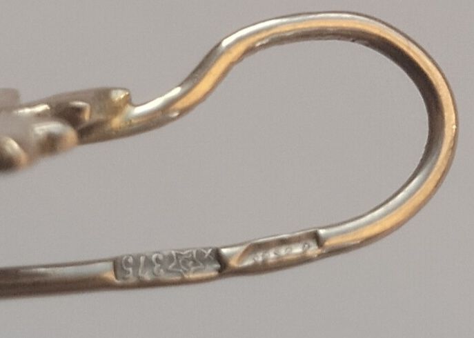 Сережки золото 375 пробы СССР