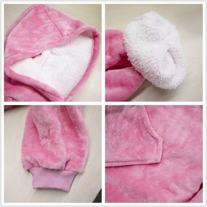 Duży zimowy sweter-koc