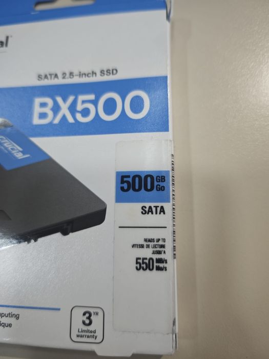 Disco Rígido Crucial BX 500 500GB SSD 2.5  SATA 3