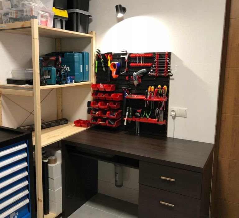 Mocna XXL Ścianka Tablica Narzędziowa Do Warsztatu + Gratis Kuwety