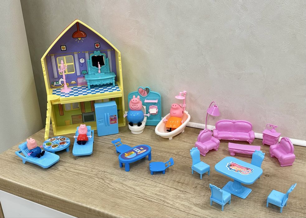 Будиночок свинки Пеппи (Peppa Pig) з меблями + 4 героя
