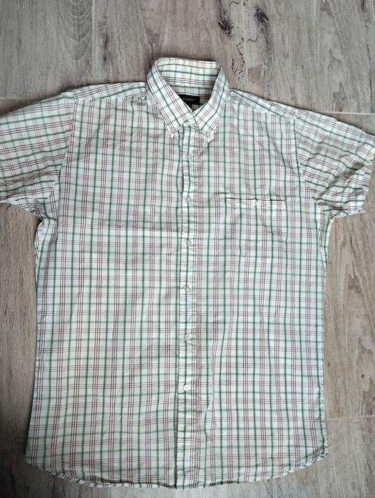 Koszula męska w kratkę r. L stan bdb