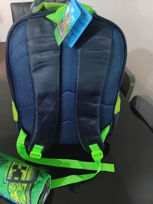 Conjunto Escolar Minecraft (Mochila + Estojo) –  Novo!