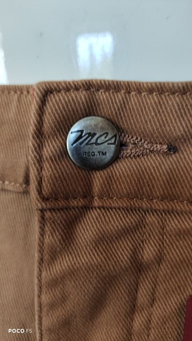 MCS ex Marlboro Classics rude spodnie materiałowe rozm 36 jak 38/32
