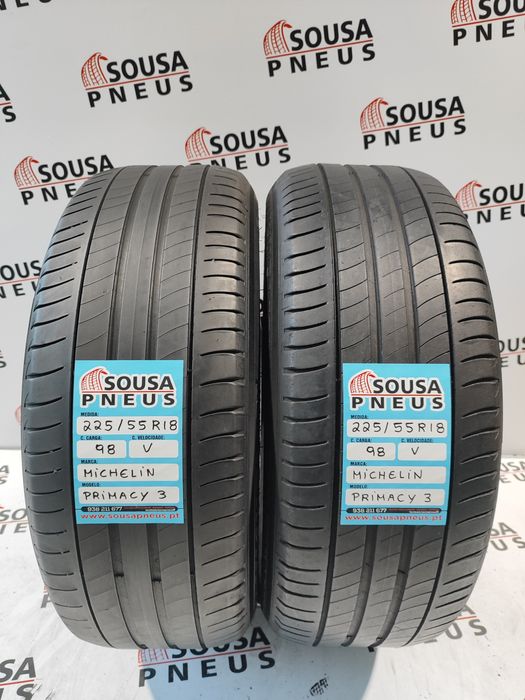 2 pneus semi novos 225-55R18 Michelin - Oferta dos Portes