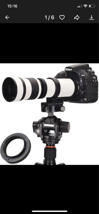 Телеобʼєктив   JINTU 420-800 mm f/8.3-16 Super Telephoto Zoom Lens