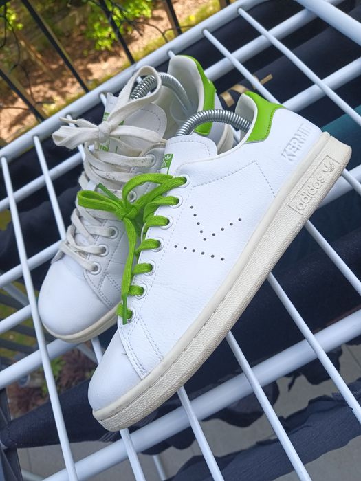 Adidas x Kermit the Frog Stan Smith buty skórzane damskie
