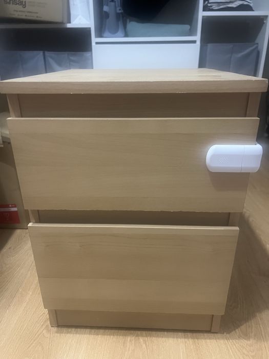 Szafka nocna ikea malm dąb
