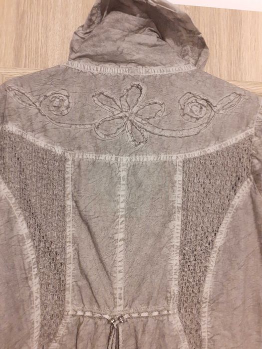 Koszula ciekawa jasny beż unikatowa