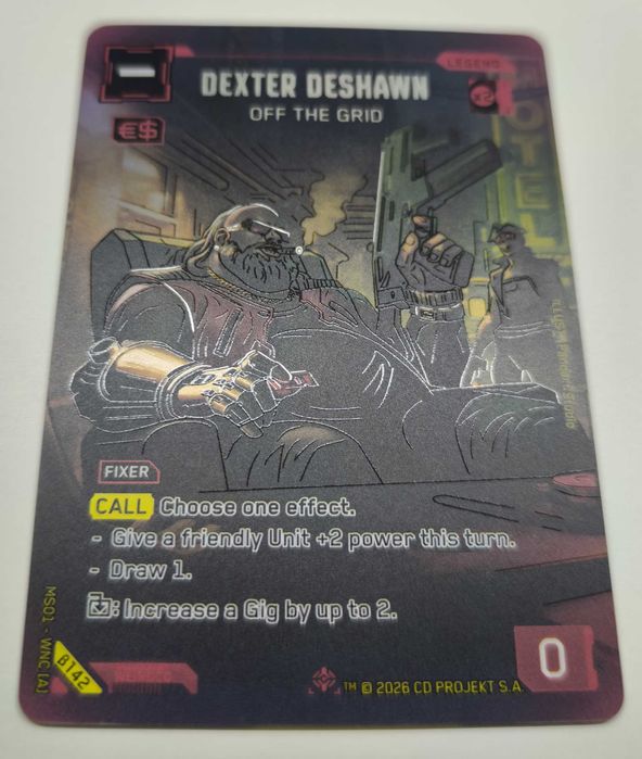 Cyberpunk TCG Dexter Deshawn Iconic B142