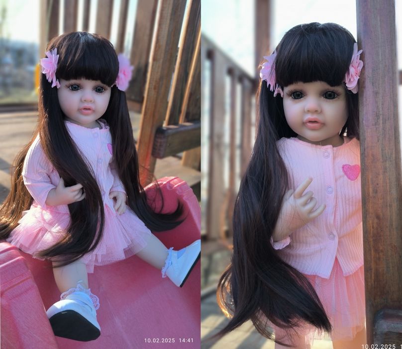 Кукла реборн 3d Reborn 55/60см девочка винил силикон лялька