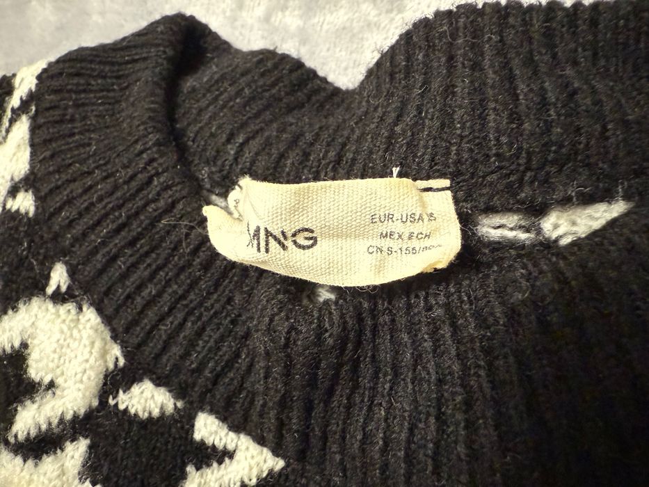 Светр Mango в гусячу лапку