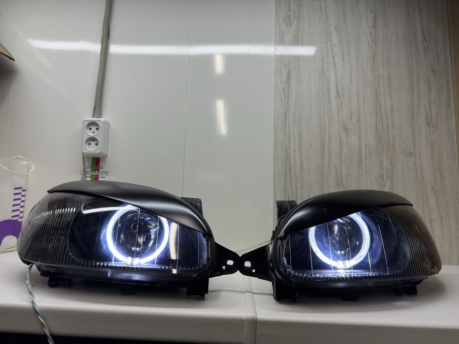 Фари на ланос лед биксенон линзы фары ланос Led установка линз свет 3"