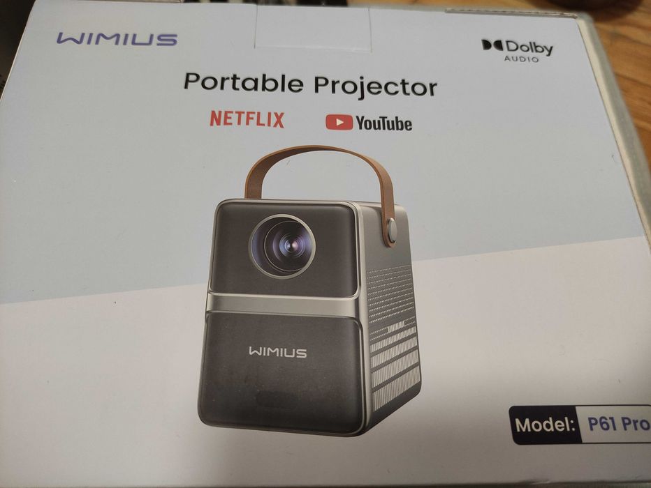 Projektor Wimius P61 PRO Przenośny Kino Domowe 1080HD 2800 Lumenów