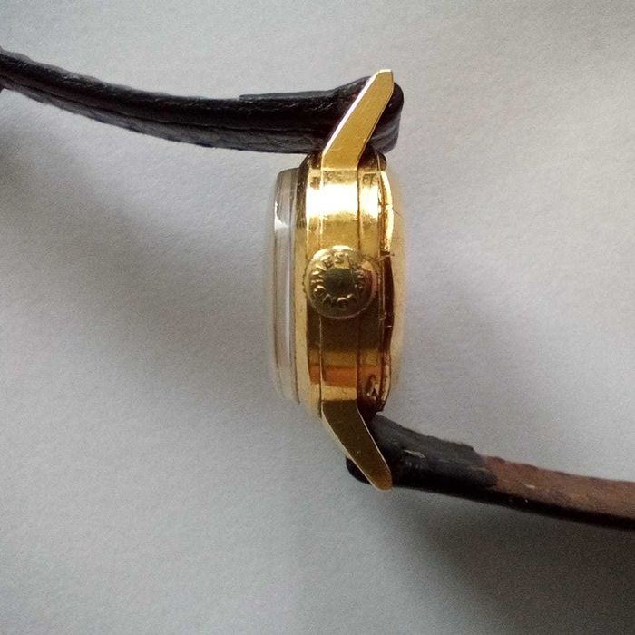 Złoty zegarek, Magnific automatic Incabloc 21 rubis, złoto 18k