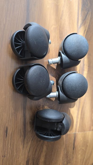 Kółka do krzesła obrotowego /fotela biurowego 5 szt.