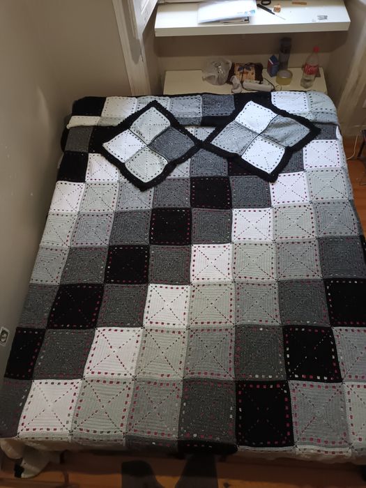 Cocha de cama em crochê