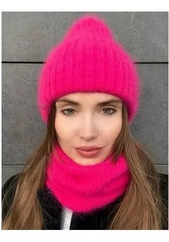 Комплект. Шапка, снуд на шийку, перчатки.