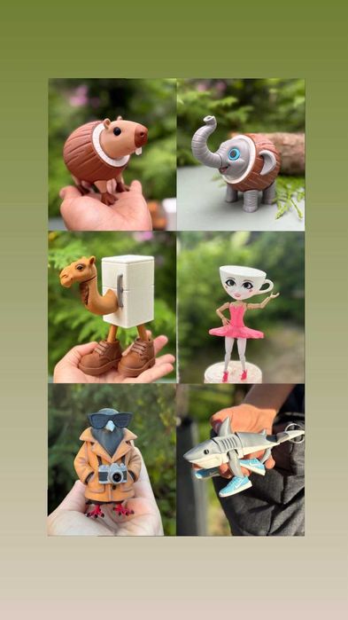 Фігурки, іграшки із Брейнрот (Brainrot), тралала, балерина капучіно