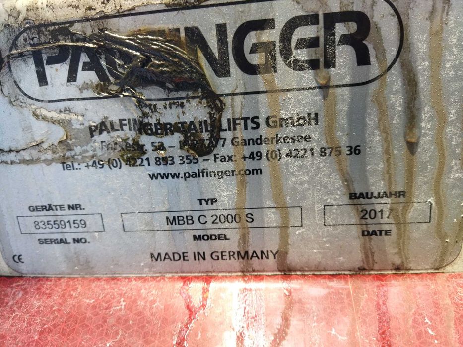 Winda załadowcza Palfinger MBB C 2000 S 2017 r