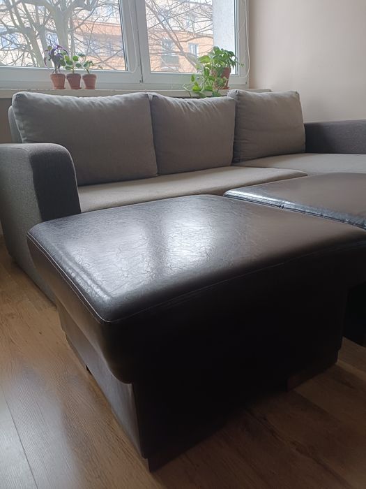 Pufa pufy  brązowe 2 szt