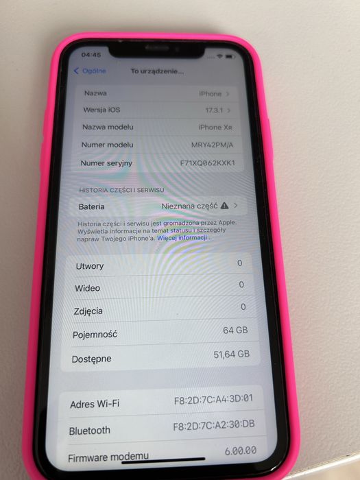 iPhone XR 64 GB.