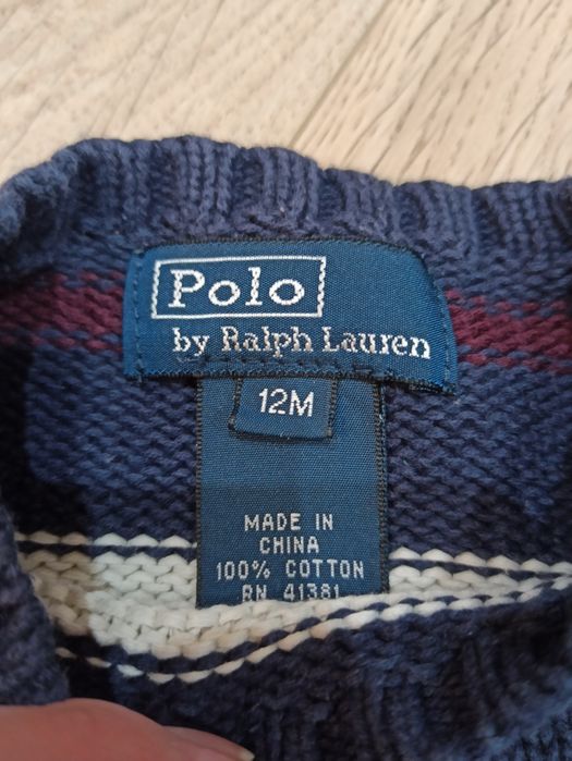 Sweterek Polo dla chłopca rozm.80