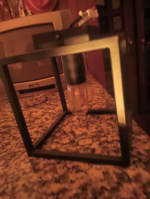 Candeeiro preto  de teto