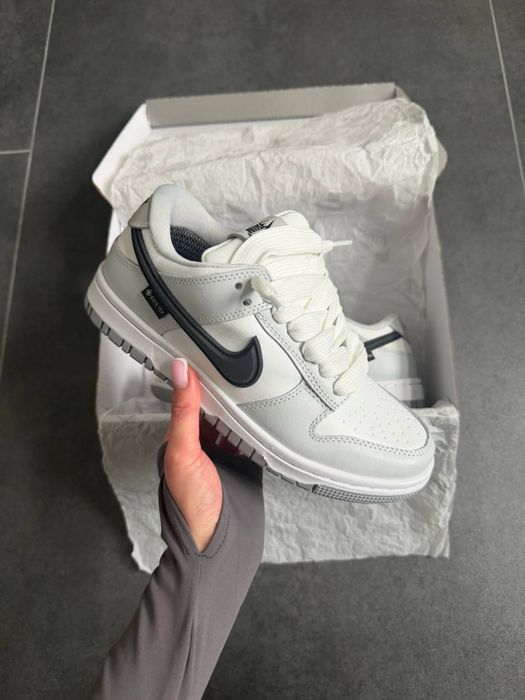 Nike SB Dunk Low GORE-TEX Grey White Термо утеплені водонеприкні