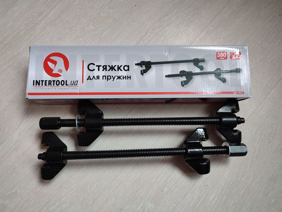 Стяжки  пружин  сьемник пружин 380 мм  INTERTOOL HT 7071