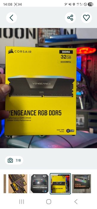 Upgrade PC Gaming: Kit Memórias RAM Corsair RGB e Lexar (Vários Modelo