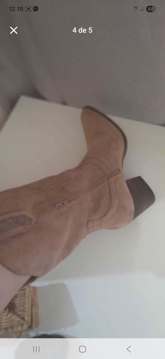 Bota cowboy camel