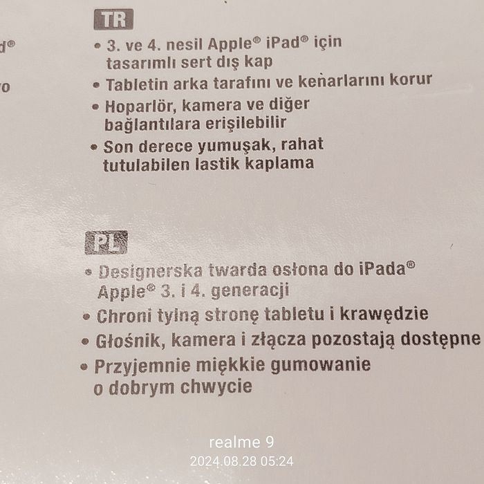 Osłona do iPada,Apple*3 i 4 generacji