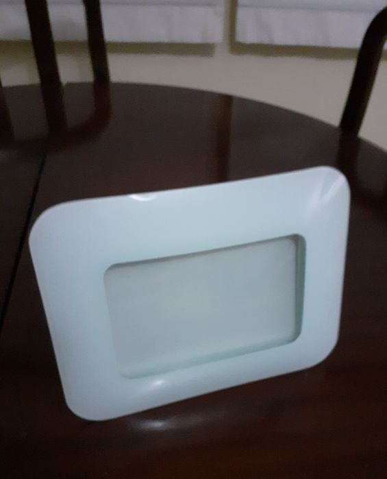 Porta Retratos em Vidro Coalhado