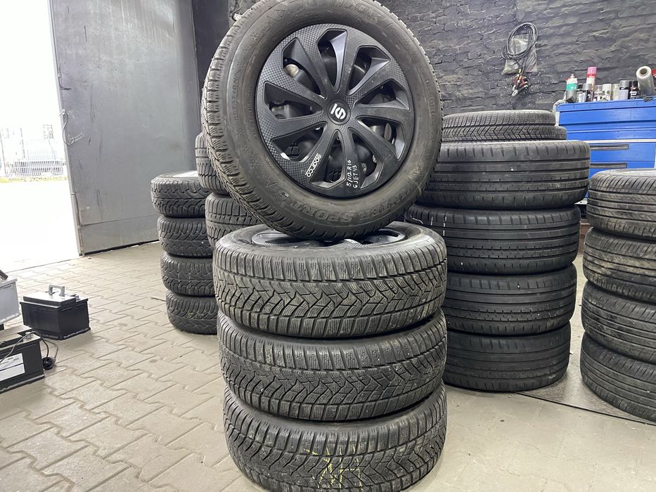 Диски метал 5/112 R16 6J ET43 + 215/60R16 DUNLOP Winter Sport5