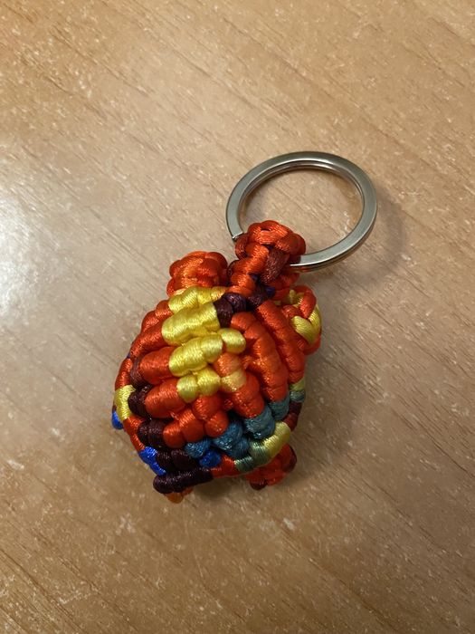 Porta-chaves - tartaruga em macramé